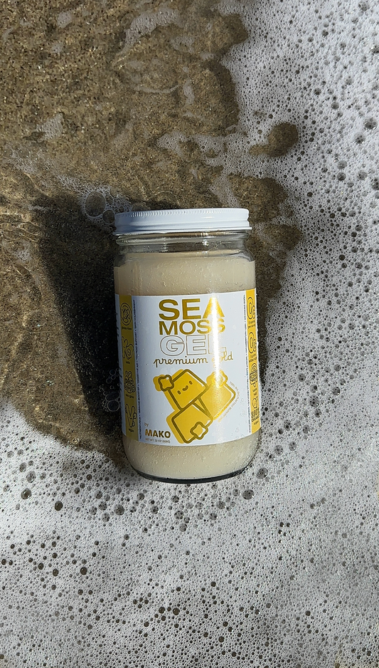 Premium Gold Wildcrafted Sea Moss Gel (Flavorless)