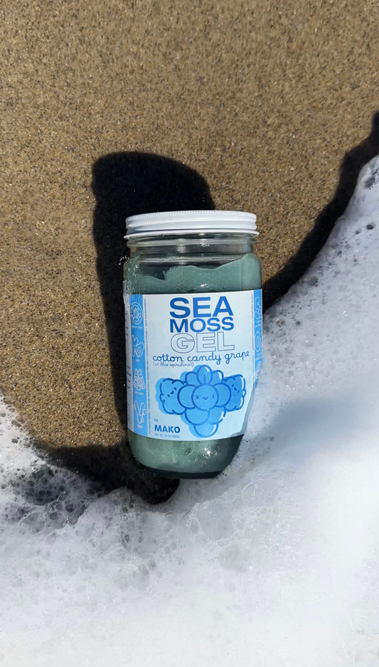 Cotton Candy Grape Blue Spirulina Wildcrafted Sea Moss Gel