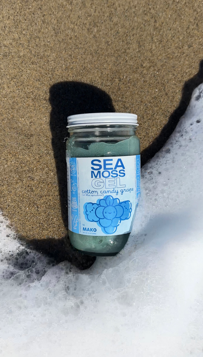 Cotton Candy Grape + Blue Spirulina Wildcrafted Sea Moss Gel