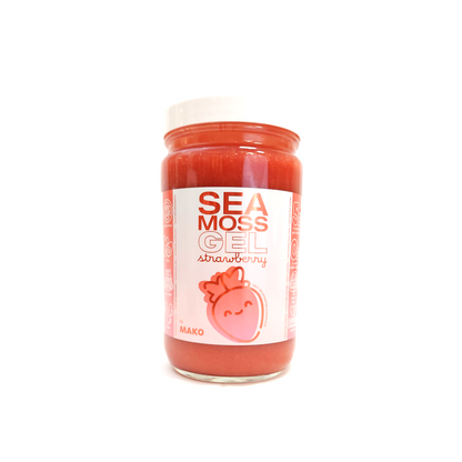 Our Dr. Sebi-Inspired Strawberry Sea Moss Gel Jar, Made With Premium Irish Moss (Eucheuma Cottonii). It Is Wildcrafted St. Lucian, Keto, Sugar-Free, Vegan, Organic, Halal, Kosher, Non-GMO, Gluten-Free, and Low Calorie!